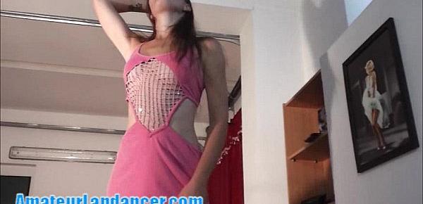  Amazing hottie lapdances in stripper dress